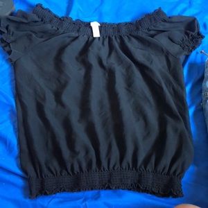 sheer off the shoulder top
